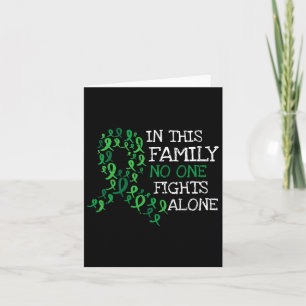 Kidney Disease Mental Health Scoliosis Ribbon Awar Card