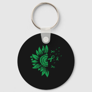 Kidney Disease Mental Health Scoliosis Ribbon Gift Key Ring