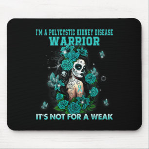 Kidney Disease Sugar Skull Butterfly Awareness  Mouse Mat