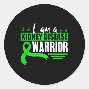 Kidney Disease Warrior Dialysis Nephritis Organ Do Classic Round Sticker