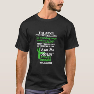 Kidney Disease Warrior I Am The Storm Ribbon Awar T-Shirt