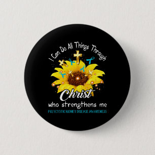 Kidney Disease Warrior I Can Do All 6 Cm Round Badge