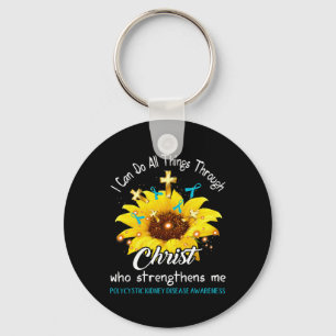 Kidney Disease Warrior I Can Do All  Key Ring