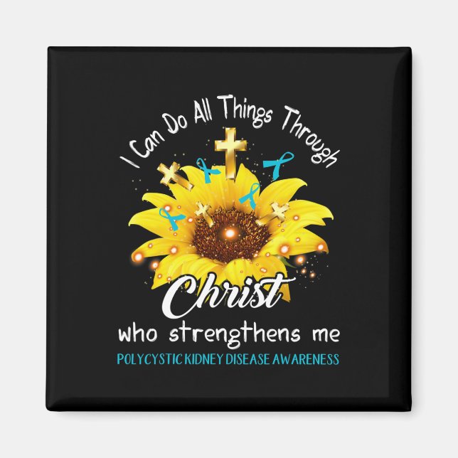 Kidney Disease Warrior I Can Do All  Magnet (Front)