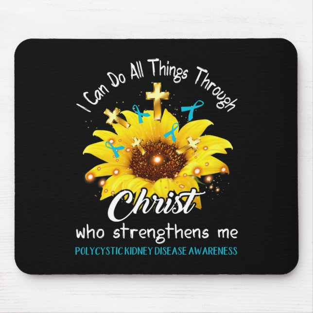 Kidney Disease Warrior I Can Do All  Mouse Mat (Front)