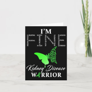 Kidney Disease Warrior I'm Fine 1  Card