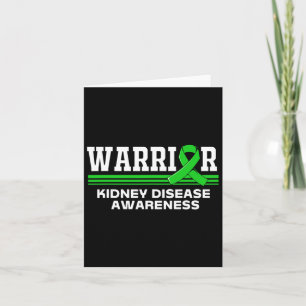 Kidney Disease Warrior Kidney Disease Awareness Ki Card