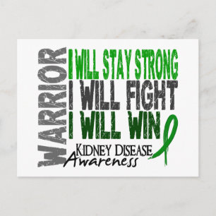 Kidney Disease Warrior Postcard
