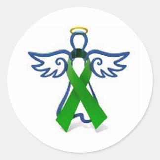 Kidney Donor Angel Classic Round Sticker