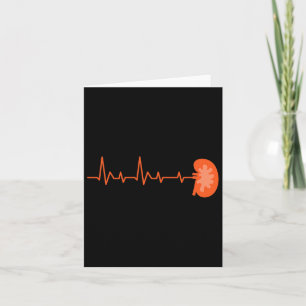 Kidney Donor - Ekg Heartbeat Organ Kidney Disease Card