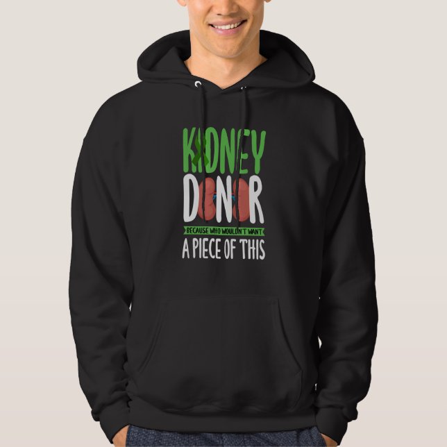 Kidney Donor Organ Transplant Hoodie (Front)