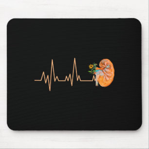 Kidney Heartbeat Pulse Disease Awareness Dialysis Mouse Mat