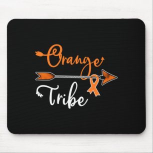 Kidney Leukaemia Cancer Awareness Orange Ribbon Mouse Mat