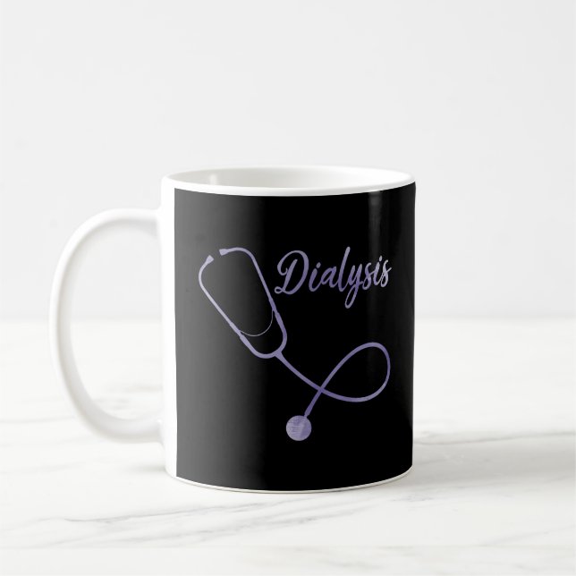 Kidney Nephrology Dialysis Nurse Coffee Mug (Left)