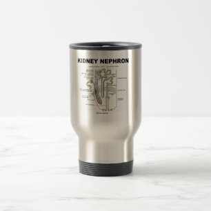 Kidney Nephron (Grey's Anatomy Textbook) Travel Mug