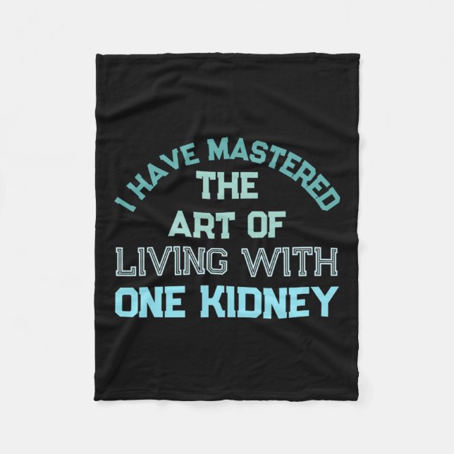 Kidney Organ Donor Transplant Dialysis Kidney Dise Fleece Blanket (Front)