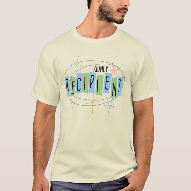 Kidney Recipient 50's Retro Design T-Shirt (Front)