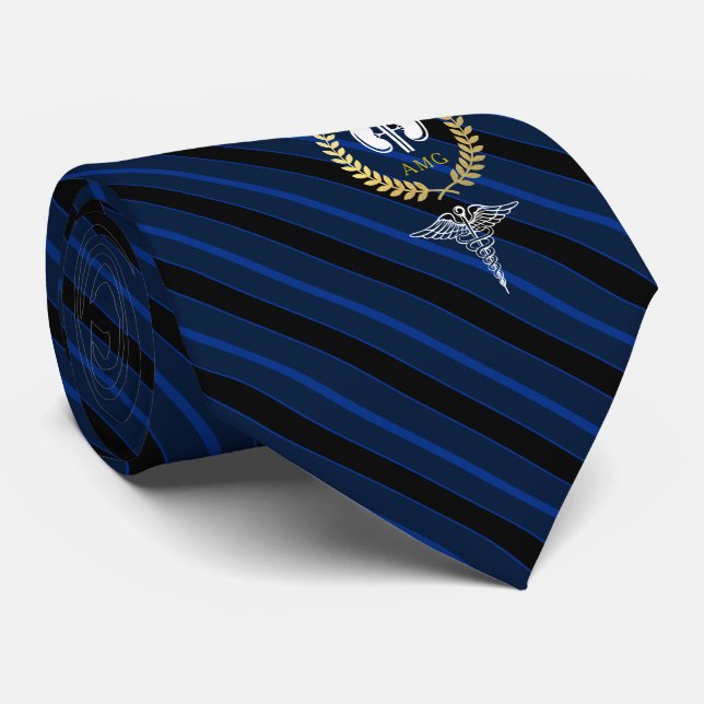 Kidney Specialist | Nephrologist Custom Navy Tie (Rolled)