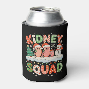 Kidney Squad Dialysis Nurse Christmas Xmas Snowman Can Cooler
