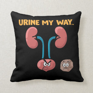 Kidney Stone Survivor Funny Surgery Recovery Humor Cushion