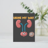 Kidney Stone Survivor Funny Surgery Recovery Humou Postcard (Standing Front)