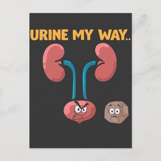 Kidney Stone Survivor Funny Surgery Recovery Humou Postcard (Front)