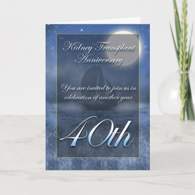 Kidney Transplant Anniversary Party Invitation (Front)