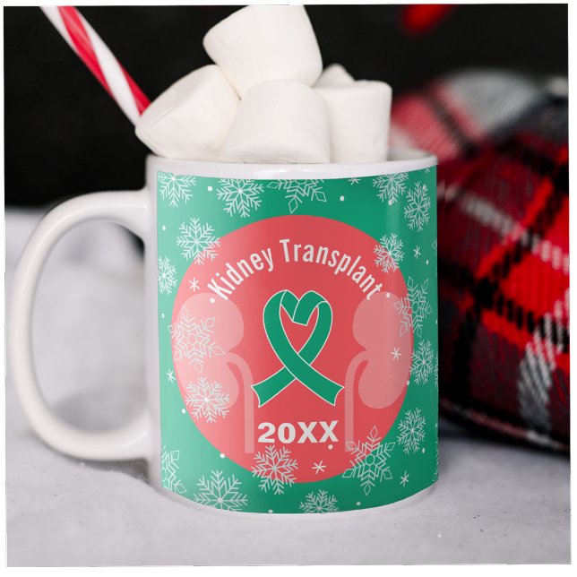 Kidney Transplant Donor & Recipient Holiday Coffee Mug (Creator Uploaded)