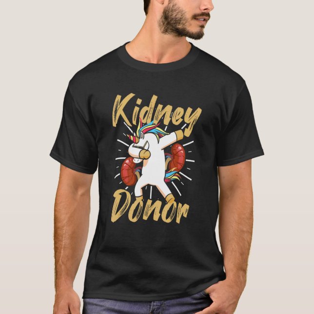 Kidney Transplant Donor Unicorn Surgery Recovery 3 T-Shirt (Front)