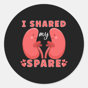 Kidney Transplant Kidney Donor Kidney Disease  Classic Round Sticker