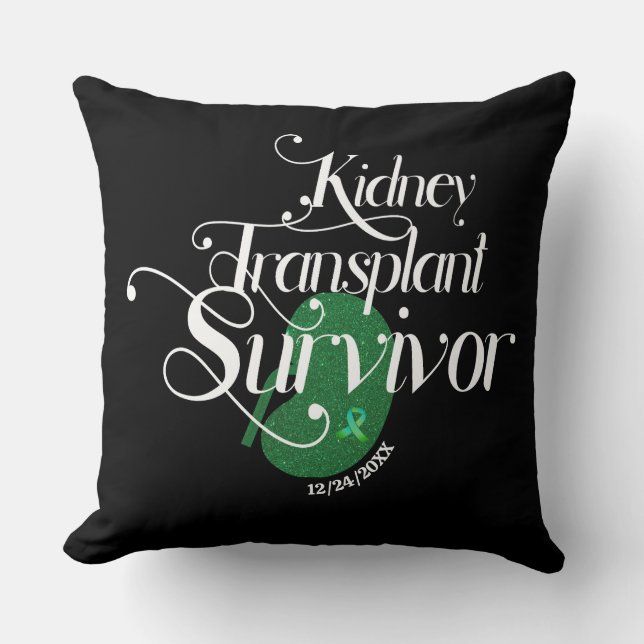 Kidney Transplant Survivor Custom Cushion (Front)