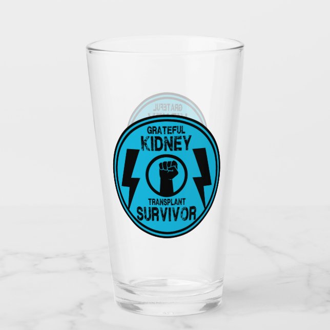 Kidney Transplant Survivor Glass (Front)