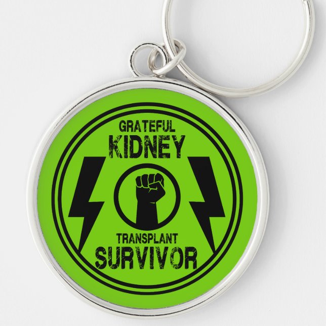 Kidney Transplant Survivor Key Ring (Front)