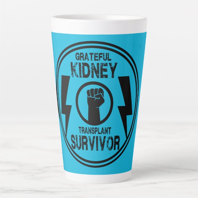 Kidney Transplant Survivor Latte Mug (Front)