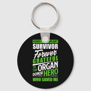 Kidney Transplant Survivor Organ Kidney Donor Reci Key Ring