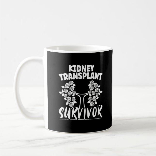 Kidney Transplant Survivor Organ Recipient Coffee Mug (Left)