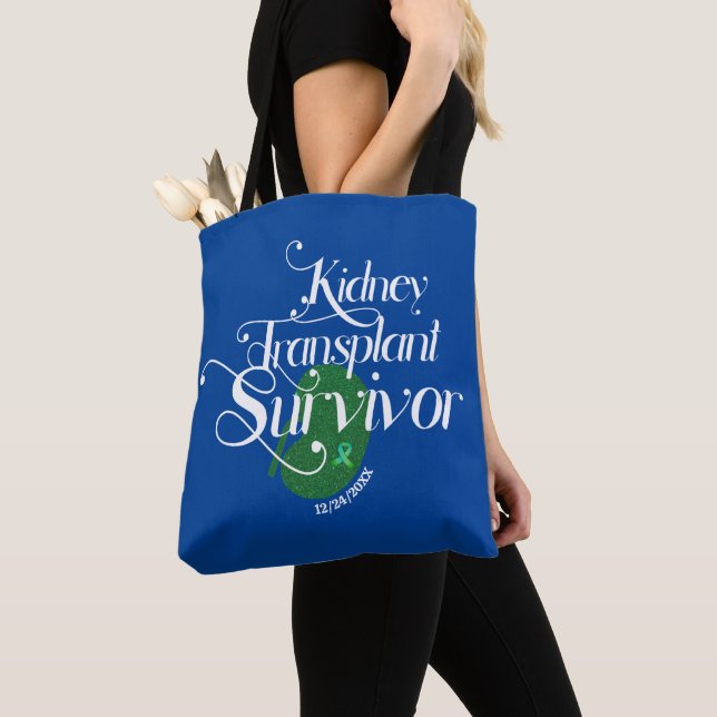 Kidney Transplant Survivor Tote Bag (Close Up)