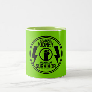 Kidney Transplant Survivor Two-Tone Coffee Mug