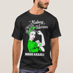 Kidney Warrior Unbreakable  Kidney Awareness Gift  T-Shirt