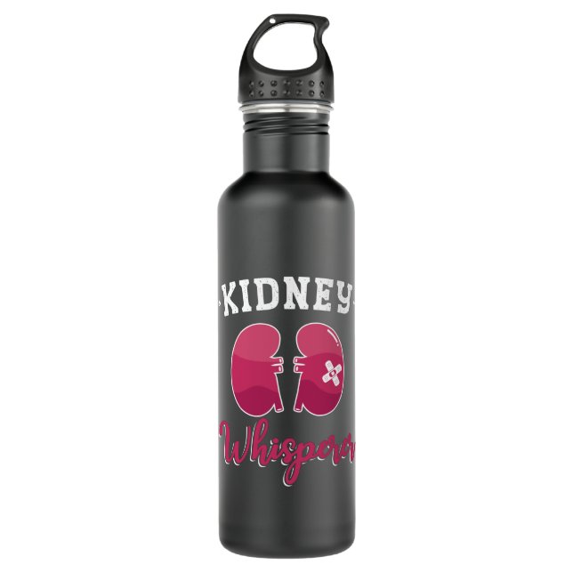 Kidney Whisperer Dialysis Nurse Nephrology Tech 710 Ml Water Bottle (Front)
