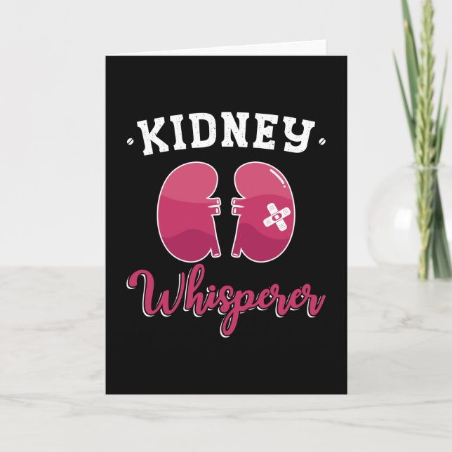 Kidney Whisperer Dialysis Nurse Nephrology Tech Card (Front)