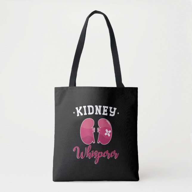 Kidney Whisperer Dialysis Nurse Nephrology Tech Tote Bag (Front)