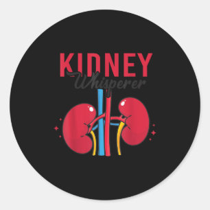 Kidney Whisperer Funny Dialysis Technician Nephrol Classic Round Sticker
