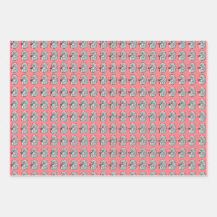 Kidneys, rose colour, wrapping paper sheet