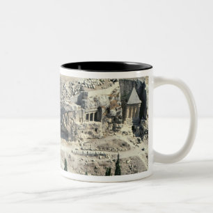 Kidron Valley at the foot of the Mount of Olives Two-Tone Coffee Mug