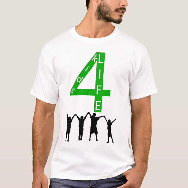 Kids4Life Green, Single, Light T-Shirt (Front)
