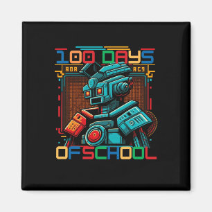 Kids 100 Day of School Gamer Boy Girl Gamer Futuri Magnet