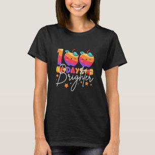 Kids 100 Days Brighter First Grader 100 Days Of Sc T-Shirt