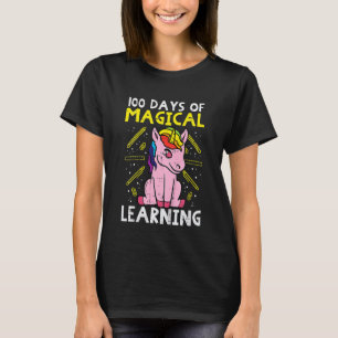 Kids 100 Days Magical Learning Unicorn 100th Day S T-Shirt