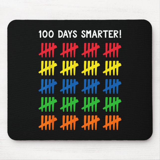 Kids 100 Days of School  100 Tally Marks  Mouse Mat (Front)